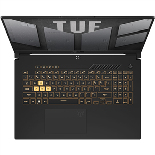 ASUS TUF Gaming F17 (2023), 17.3'', FHD, 144 Hz, i7, 16 GB, 512 GB, RTX 4050, ENG, pelēka - Portatīvais dators