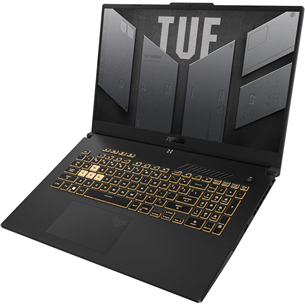 ASUS TUF Gaming F17 (2023), 17.3'', FHD, 144 Hz, i7, 16 GB, 512 GB, RTX 4050, ENG, pelēka - Portatīvais dators