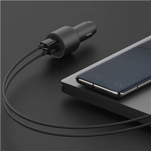 Xiaomi 67 W Car Charger, USB-A, USB-C, черный - Автомобильное зарядное устройство