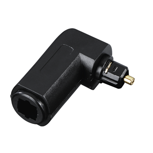 Avinity Audio Optical Fibre, ODT, Toslink, 90°, gold-plated, black - Adapter 00127091