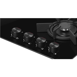 Hansa, width 59 cm, black - Built-in gas hob