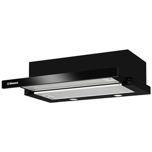 Hansa, 389 m³/h, width 60 cm, black - Built-in cooker hood OTP6243BGH