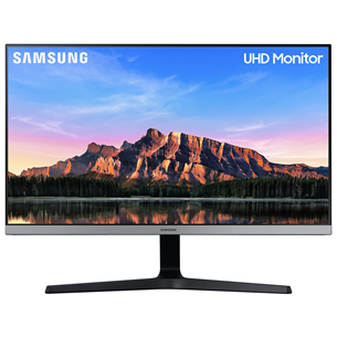 Samsung R550, 28'', Ultra HD, LED IPS, melna - Monitors LU28R550UQPXEN