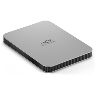 LaCie Mobile Drive, USB-C, 2 TB, pelēka - Ārējais HDD cietais disks