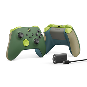 Microsoft Xbox One / Series X/S Remix + Play and Charge Kit, zaļa - Bezvadu kontrolieris