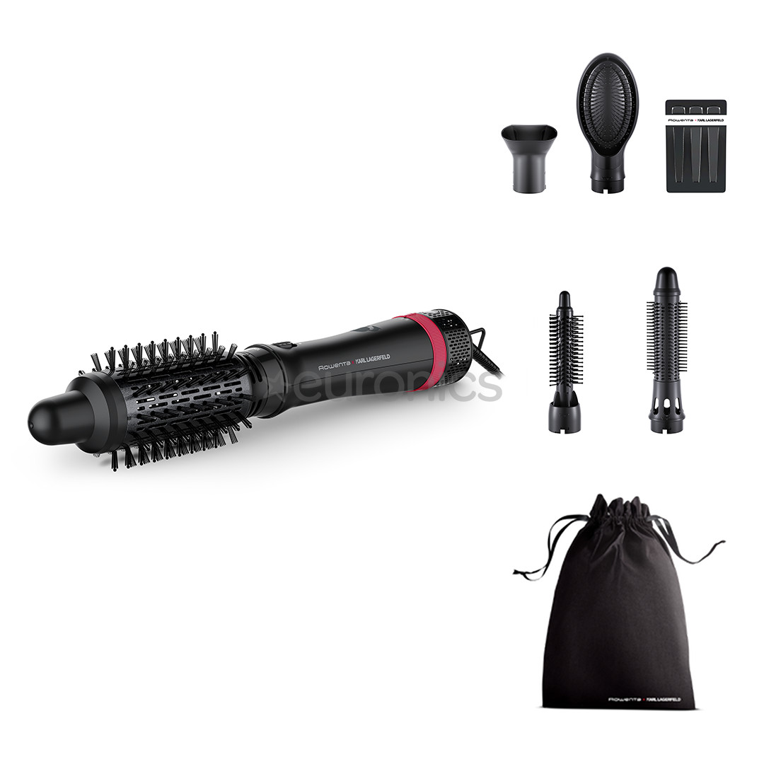 Rowenta x Karl Lagerfeld Express Style, 800 Вт, черный - Фен-щетка