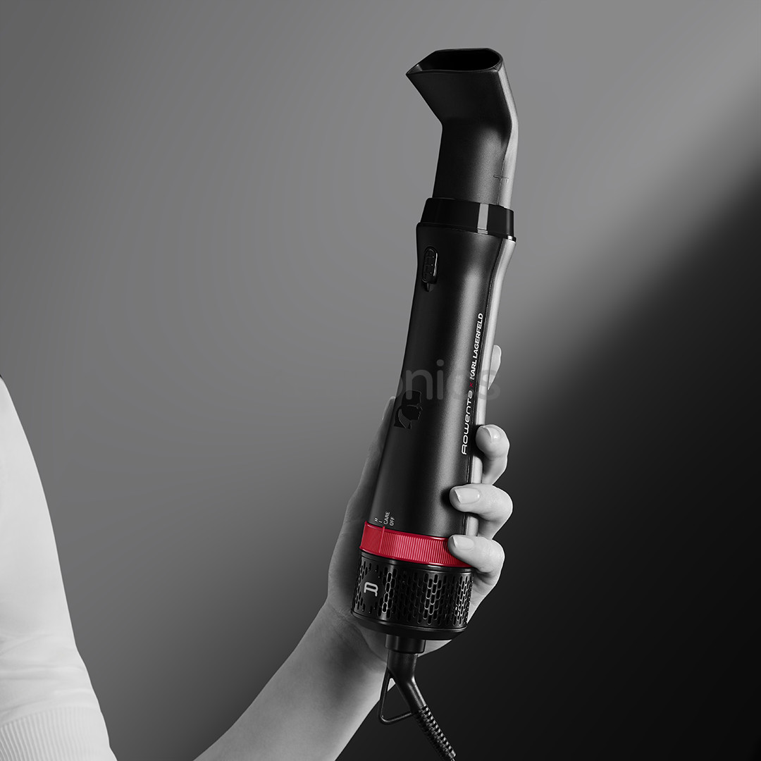 Rowenta x Karl Lagerfeld Express Style, 800 Вт, черный - Фен-щетка