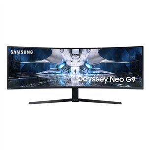 Samsung Odyssey Neo G9, 49'', DQHD, 240 Hz, Mini LED - balta - Ieliekts monitors LS49AG950NPXEN