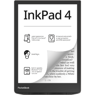 PocketBook InkPad 4, 7,8'', 32 GB, melna - E-grāmata PB743G-U-WW