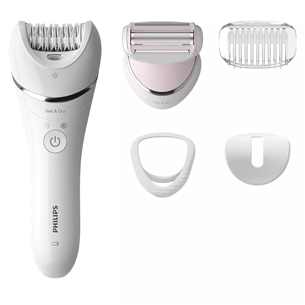 Philips Epilator Series 8000, Wet & Dry, white - Epilator BRE710/00