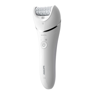 Philips Epilator Series 8000, Wet & Dry, white - Epilator