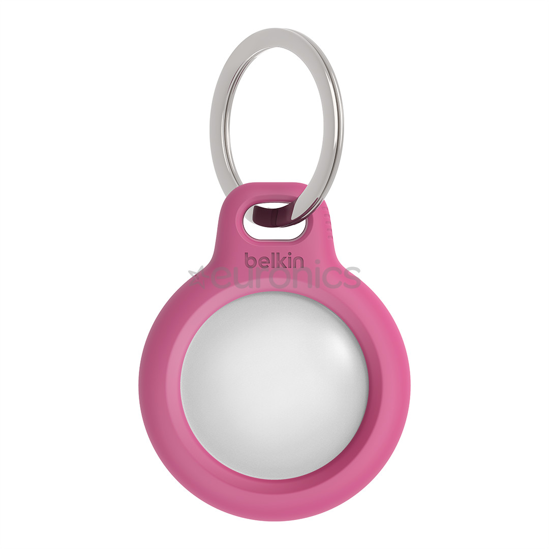 Belkin Secure Holder with Key Ring for AirTag, rozā - Atslēgu piekariņš