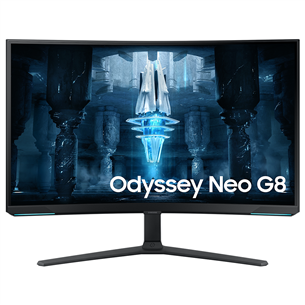 Samsung Odyssey Neo G8 G85NB, 32'', Ultra HD, 240 Hz, Mini LED, balta - Izliekts monitors LS32BG850NPXEN