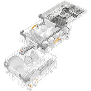 Miele, 9 комплектов посуды - Интегрируемая посудомоечная машина