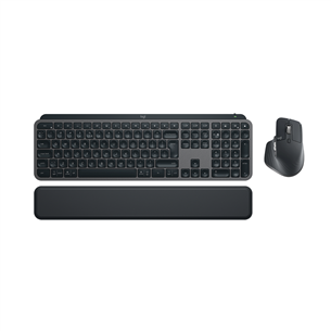 Logitech MX Keys S Combo, SWE, черный - Беспроводная клавиатура и мышь