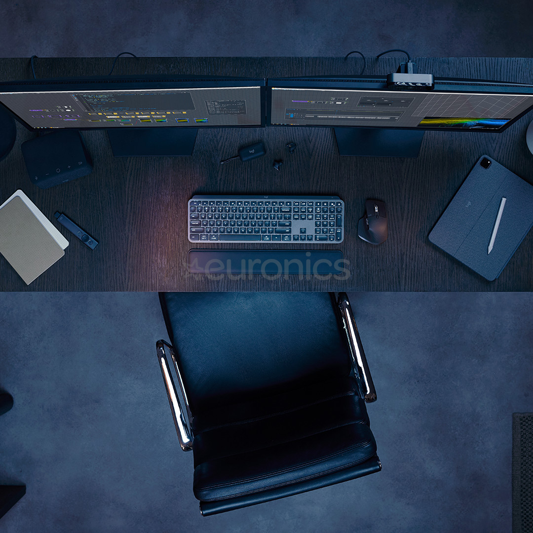 Logitech MX Keys S, SWE, tumši pelēka - Bezvadu klaviatūra