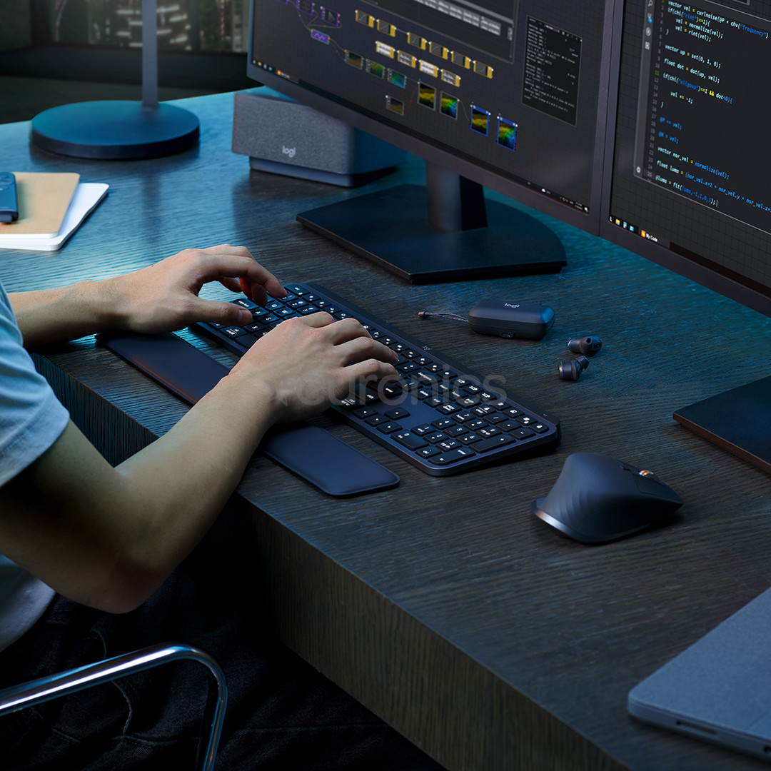 Logitech MX Keys S Combo, SWE, melna - Bezvadu klaviatūra ar peli