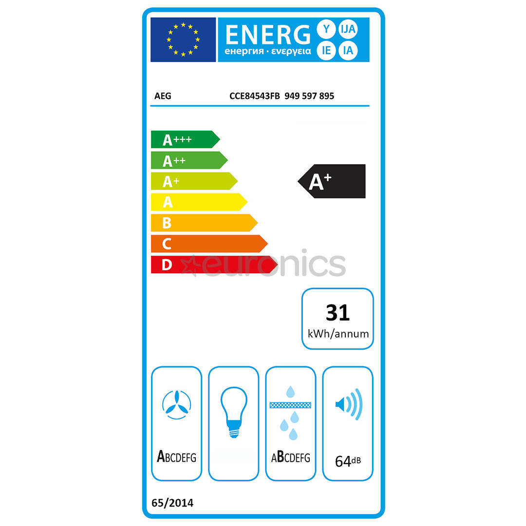AEG 6000 Bridge, platums 80 cm, melna - Iebūvējama indukcijas plīts virsma ar tvaika nosūcēju