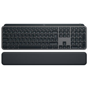 Logitech MX Keys S Plus, US, melna - Bezvadu klaviatūra