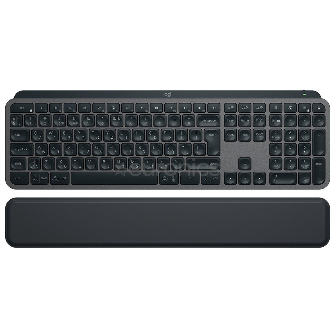 Logitech MX Keys S Plus, US, melna - Bezvadu klaviatūra