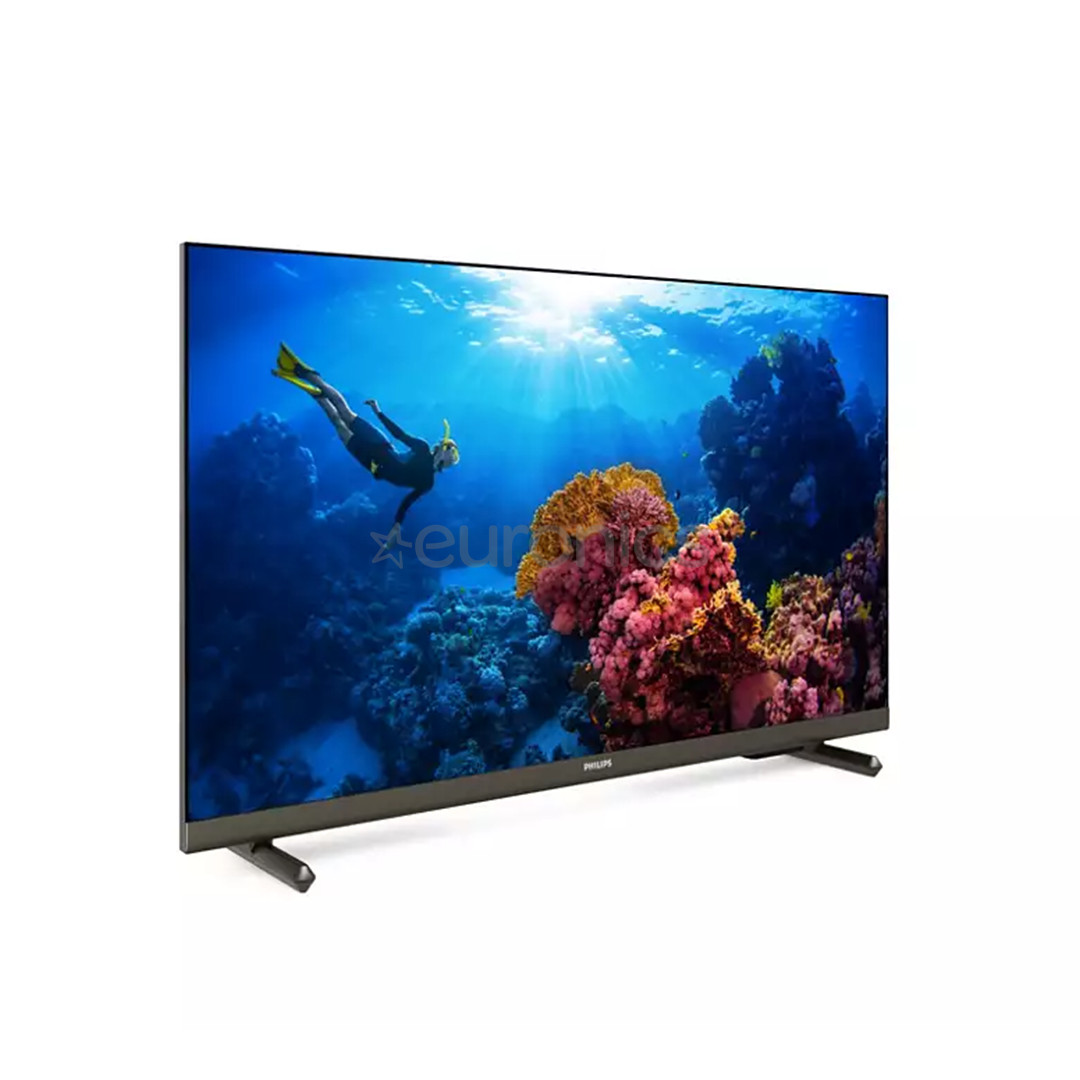 Philips PHS6808, 24", LED LCD, HD, боковые ножки, серый - Телевизор