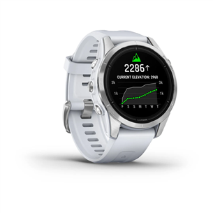 Garmin epix Pro (Gen 2), 42 mm, sudraba/balta - Viedpulkstenis