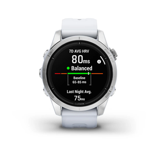 Garmin epix Pro (Gen 2), 42 mm, sudraba/balta - Viedpulkstenis