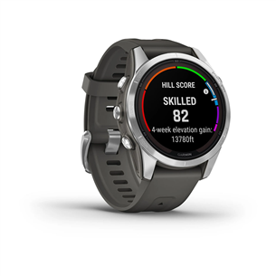 Garmin Fenix 7S Pro Solar, 42 mm, pelēka - Viedpulkstenis