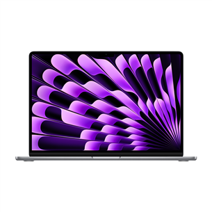Apple MacBook Air 15" (2023), M2 8C/10C, 8 GB, 256 GB, ENG, tumši pelēka- Portatīvais dators MQKP3ZE/A