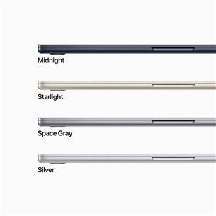 Apple MacBook Air 15" (2023), M2 8C/10C, 8 ГБ, 256 ГБ, ENG, серый космос - Ноутбук