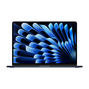 Apple MacBook Air 15" (2023), M2 8C/10C, 8 GB, 256 GB, ENG, melna - Portatīvais dators MQKW3ZE/A