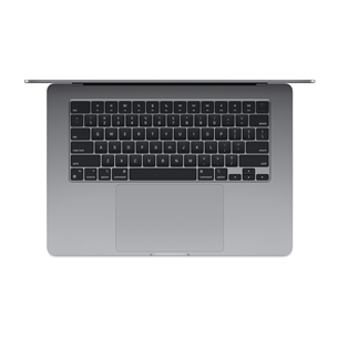 Apple MacBook Air 15" (2023), M2 8C/10C, 8 GB, 512 GB, ENG, tumši pelēka - Portatīvais dators