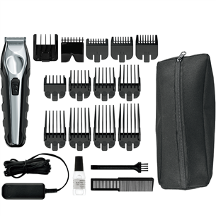 Wahl, Lithium-ion, black/silver - Total beard grooming kit