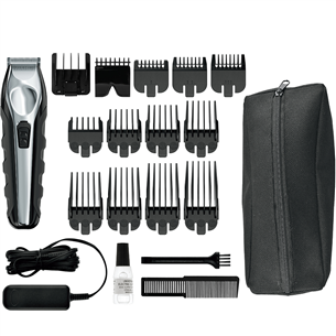 Wahl, Lithium-ion, melna/sudraba - Trimmeru komplekts 09888-1316