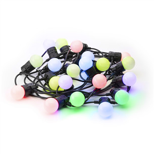 Twinkly Festoon Lights 40 RGB, 20 m, black - Smart festive lights