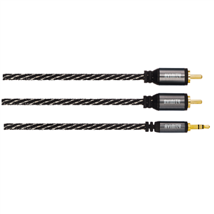 Avinity 2 RCA - 3,5mm, 1.5 m, black/gray - Audio cable 00127077