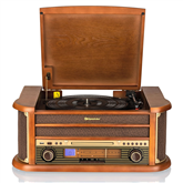 Roadstar HIF-1993BT, turntable, CD, Bluetooth, USB, brown - Boombox