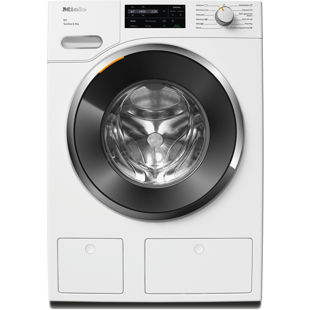 Miele TwinDos, 9 kg, dziļums 64.3 cm, 1400 apgr/min. - Veļas mazgājamā mašīna ar priekšējo ielādi