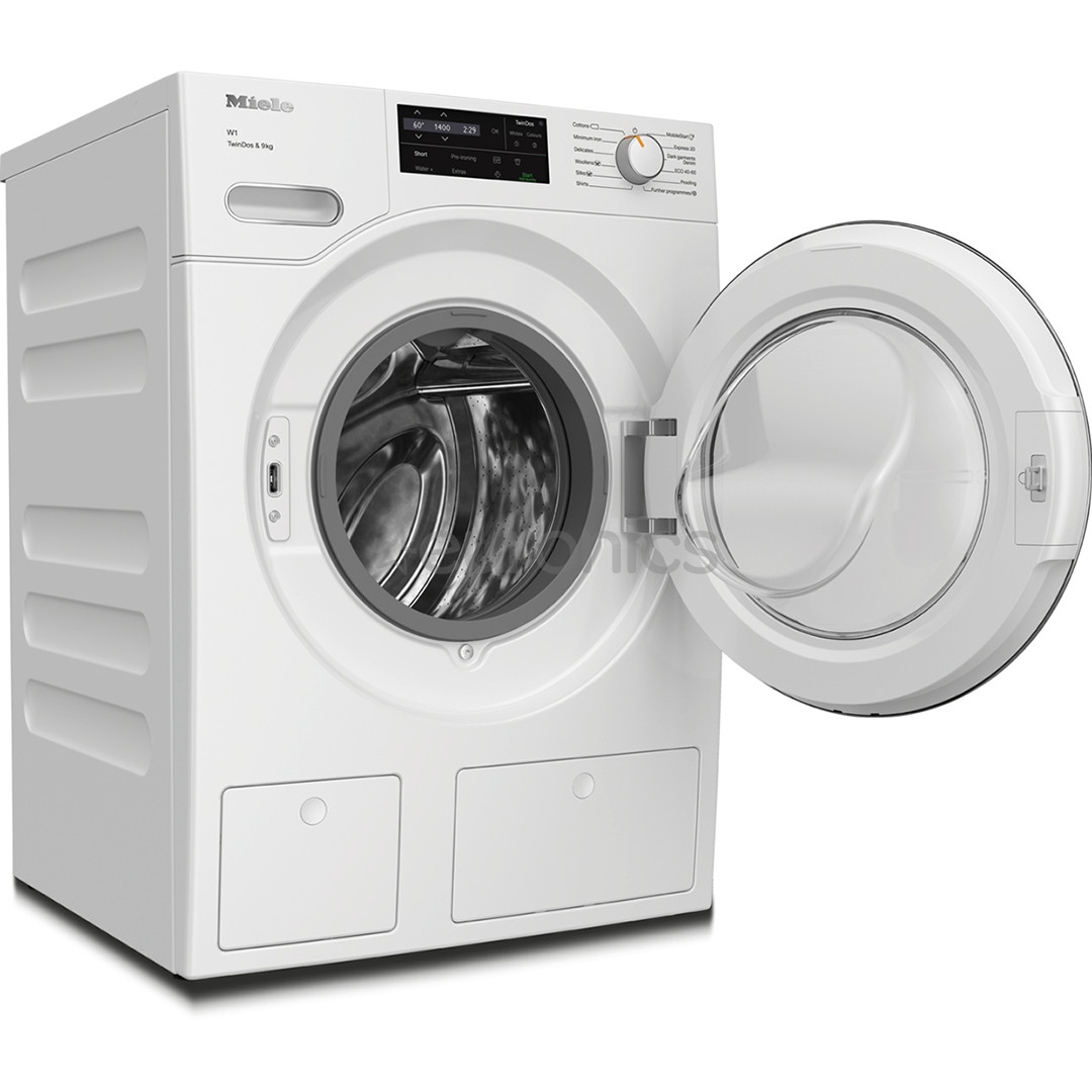Miele TwinDos, 9 kg, dziļums 64.3 cm, 1400 apgr/min. - Veļas mazgājamā mašīna ar priekšējo ielādi