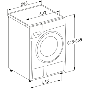 Miele TwinDos, 9 kg, dziļums 64.3 cm, 1400 apgr/min. - Veļas mazgājamā mašīna ar priekšējo ielādi