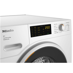 Miele, TwinDos, 8 kg, depth 64.3 cm, 1400 rpm - Front Load Washing Machine