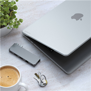 Satechi Eco-Hardshell Case, MacBook Air M2, caurspīdīga - Apvalks portatīvajam datoram