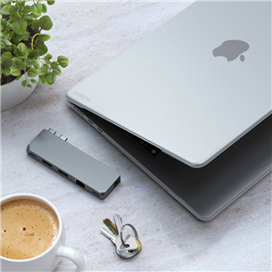 Satechi Eco-Hardshell Case, MacBook Air M2, прозрачный - Чехол для ноутбука