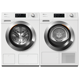 Miele, 9 kg + 9 kg - Washing machine + Clothes Dryer WEI875WCS+TEL795WPE