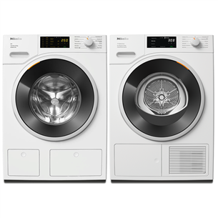 Miele, 8 кг + 8 кг - Стиральная машина + сушильная машина WWD660WCS+TSF763WP