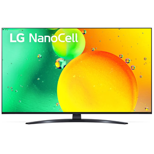 LG NANO763QA, 50'', Ultra HD, LED LCD, NanoCell, centra statīvs, melna - Televizors 50NANO763QA.AEU