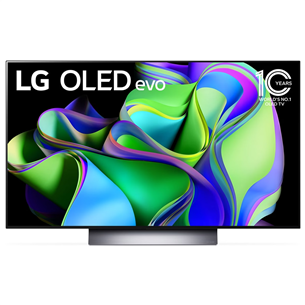 LG OLED evo C3, 48'', Ultra HD, OLED, central stand, gray - TV OLED48C32LA.AEU