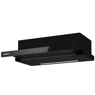 Hansa, 508 m³/h, width 60 cm, black - Built-in cooker hood