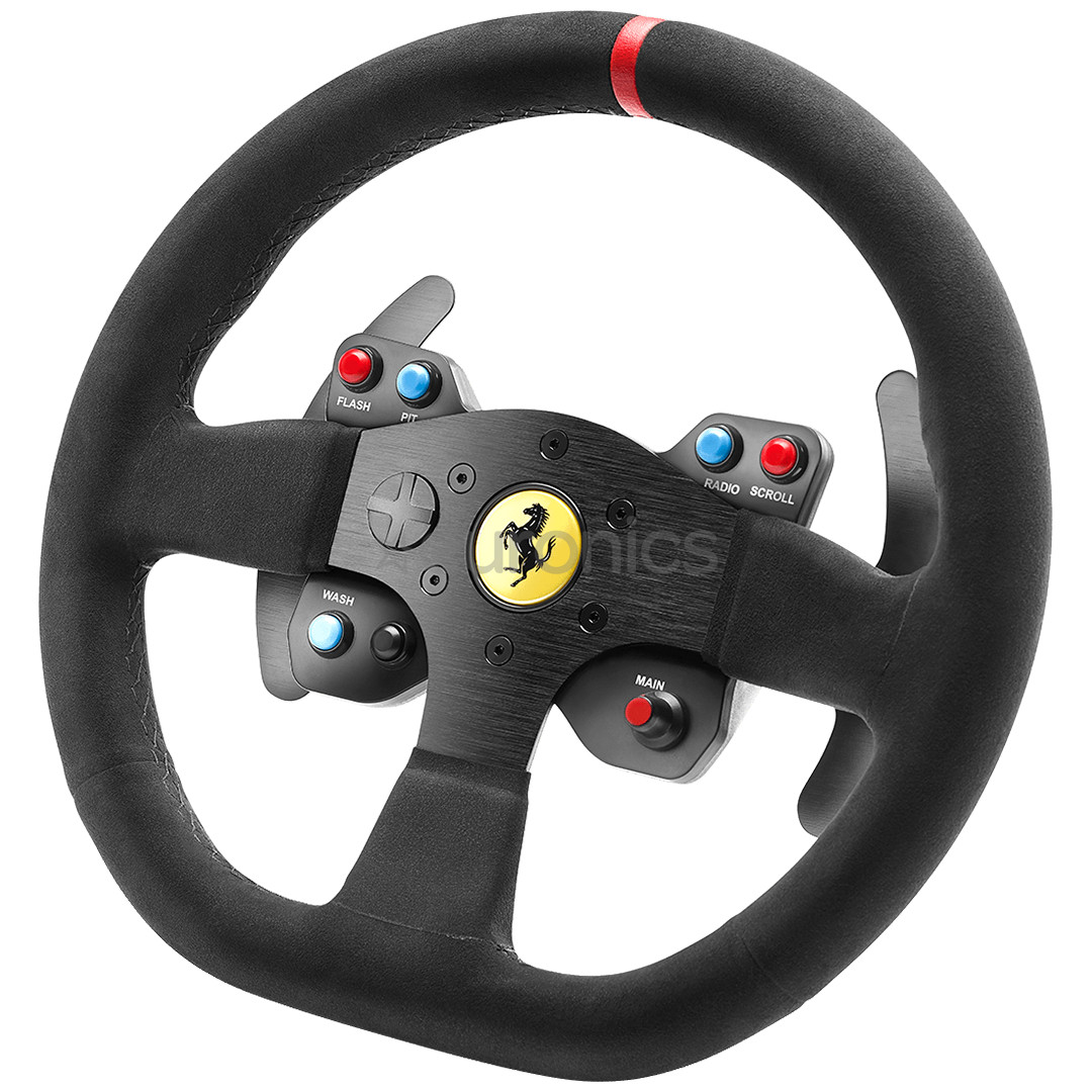 Thrustmaster 599XX EVO 30 Wheel Add-On Alcantara Edition, melna - Spēļu kontrolieris stūre