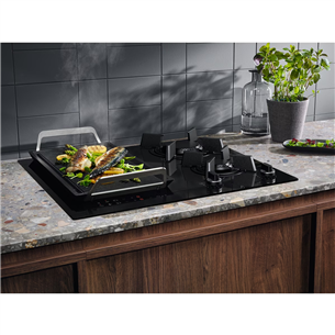 Electrolux, width 60 cm, black - Built-in Induction & Gas Hob